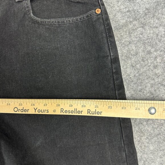 Vintage Levi's 560 Jeans Men 36x30 Black Baggy Denim Loose Fit Tapered Leg - Picture 13 of 15